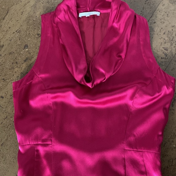 Cassis 100% Silk sheath midi dress! Special occasion, evening! Size 4 - Picture 13 of 14